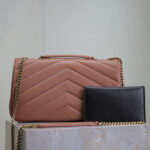 Saint Laurent Loulou Medium In Matelasse Lambskin